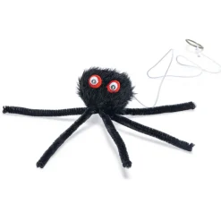 Beeztees Halloween Spin - Kattenspeelgoed - 15x6 cm Zwart