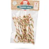 Beeztees Kerst Rawhide Cane - Hondensnacks - 16 stuks