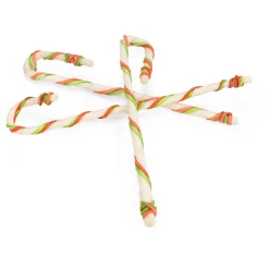 Beeztees Kerst Rawhide Cane - Hondensnacks - 16 stuks