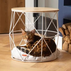 Beeztees Metalen Kattenmand Kuja - Kattenmand - Ø40x40 cm Wit