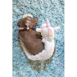 Beeztees Puppy Eenhoorn - Hondenspeelgoed - Wit