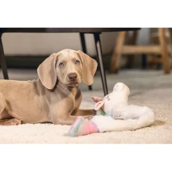 Beeztees Puppy Eenhoorn - Hondenspeelgoed - Wit