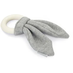 Beeztees Puppy Kauwring - Hondenspeelgoed - 22x8.5x2 cm Wit Grijs