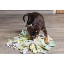 Beeztees Puppy Snuffelmat Sniffy - Hondenspeelgoed - 22x22x4 cm Assorti Geel Groen