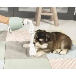 Beeztees Puppy Touwtrekker Pullina - Hondenspeelgoed - 50x10x10 cm Groen