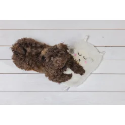 Beeztees Puppy Vloerkussen Shaggy - Hondenkussen - 60x46x5 cm Wit