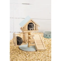 Beeztees Speelhuisje Lovy - Speelgoed - 21x15.5x21 cm Mintgroen