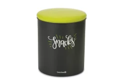 Beeztees Voorraadbus Rvs Snacks - Hondenvoerbewaarbak - Ø17x21 cm 533 g Zwart