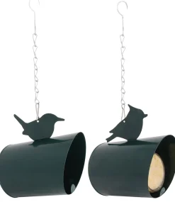 Best For Birds Pindakaas Huisje Metaal - Voederhuis - 14.6x10.2x15.5 cm Groen