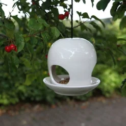 Best For Birds Vogelvoederhuis Keramiek - Voederhuis - Wit