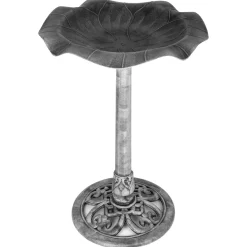 Best Life Waterschaal Silbersee - Drinkbak - Ø50x69.5 cm Grijs