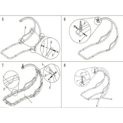 Bestgarden Hangstoel Rocking - Tuinmeubelen - Grijs