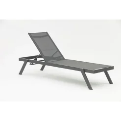 Bestgarden Ligbed Lounger - Tuinmeubelen - Antraciet