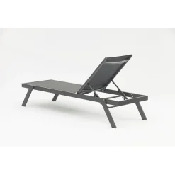 Bestgarden Ligbed Lounger - Tuinmeubelen - Antraciet