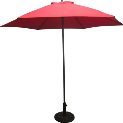 Bestgarden Parasol Aluminium Push Up - Tuinmeubelen - Ø2.5 m Rood