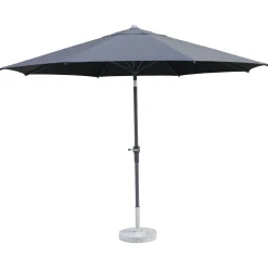 Bestgarden Parasol Aluminium - Tuinmeubelen - Ø3.5 m Zwart