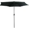 Bestgarden Parasol Aluminium - Tuinmeubelen - Ø3 m Antraciet