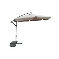 Bestgarden Zweefparasol Aluminium - Tuinmeubelen - 300x300 cm Taupe