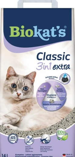 Biokat's Classic Extra 3 In 1 - Kattenbakvulling - 14 l