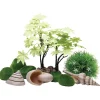 Biorb Decor Set Zomer - Aquarium - Ornament - Groen Lichtroze Beige