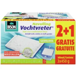 Bison Vochtvreter Navul Ultra - Ontvochtier - 3x450 g