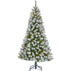 Black Box Trees Kingston Kerstboom Led Frosted Groen - Kunstgroen