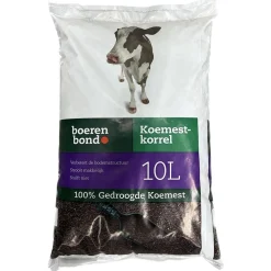 Boerenbond Koemestkorrel (100% Koemest) - Gazonmeststoffen - 10 l
