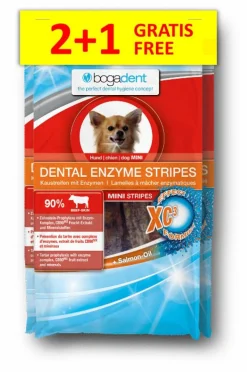 Bogadent Dental Enzyme Stripes 2+1 Gratis - Gebitsverzorging - 3x100 g Mini