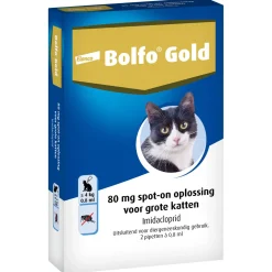 Bolfo Gold Kat 80 - Anti vlooienmiddel