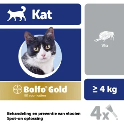 Bolfo Gold Kat 80 - Anti vlooienmiddel