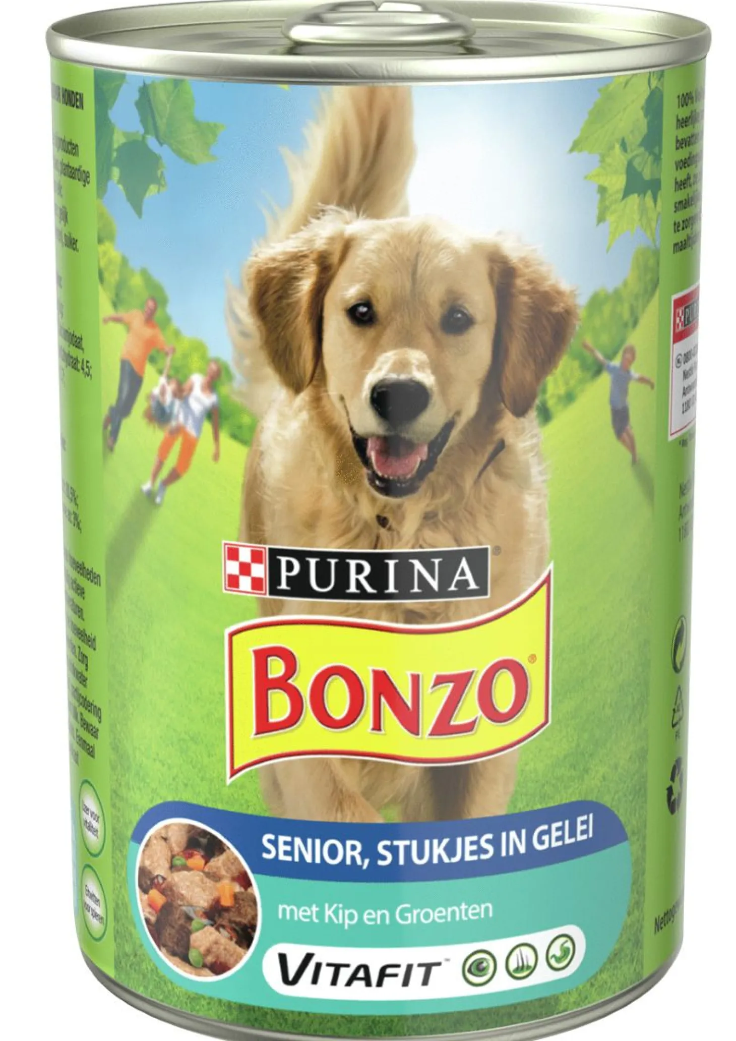 Bonzo Blik Senior - Hondenvoer - Groente Vlees 400 g