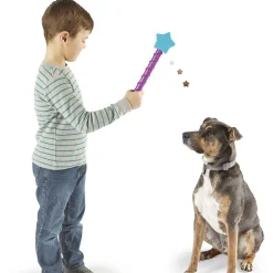 Brightkins Voerspeeltje Toverstok Star - Hondenspeelgoed - Paars Blauw