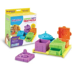 Brightkins Voerspelletje Suprise Party - Hondenspeelgoed - Geel Multi-Color