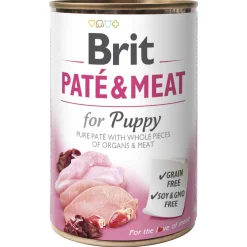 Brit Blik Paté & Meat Puppy - Hondenvoer - Kip Kalkoen 400 g