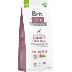 Brit Care Dog Sustainable Junior Large Breed Kip - Hondenvoer
