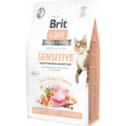 Brit Sensitive Healthy Digestion & Delicate Taste - Kattenvoer - Kalkoen Zalm 2 kg