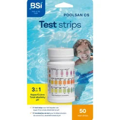 Bsi Poolsan 3 In 1 Test Strips - Zwembad-Onderhoud - 50 stuks