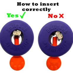 Bully Grip Stick Holder With Lock - Hondenspeelgoed - Paars Small