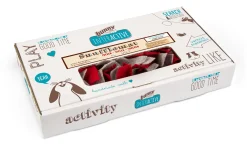 Bunny Nature Snufflemat Vilt - Speelgoed - 15x28 cm Grijs Rood Groen