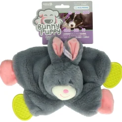 Bunny Puppy Crunchy Chew - Hondenspeelgoed - 33x23x5 cm Grijs Pink