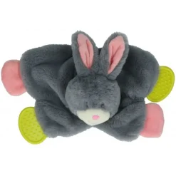 Bunny Puppy Crunchy Chew - Hondenspeelgoed - 33x23x5 cm Grijs Pink