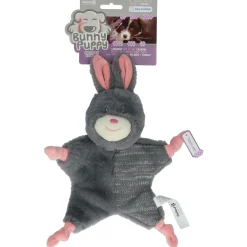 Bunny Puppy Crunchy Knot - Hondenspeelgoed - 34x19x8 cm Grijs Pink