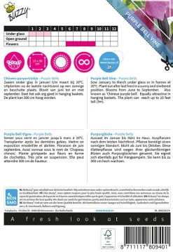 Buzzy Climbing Flowers - Rhodochiton - Purple Bells - Bloemenzaden - 10 stuks