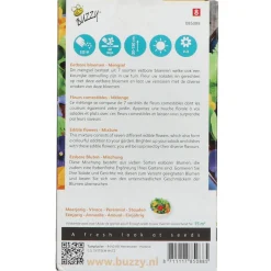 Buzzy Friendly Flowers Eetbare Bloemen 15m² - Bloemenzaden - 55 g