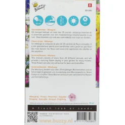 Buzzy Friendly Flowers Zomerbloemen 15m² - Bloemenzaden - 55 g