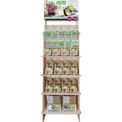 Buzzy Microgreens Houten Display - Groentezaden - 75 kg