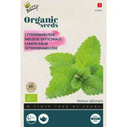Buzzy Organic Citroenmelisse  - Bio - Kruidenzaden - 250 mg
