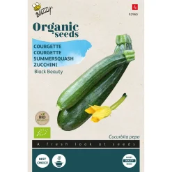 Buzzy Organic Courgette Black Beauty - Bio - Groentezaden - 2 g