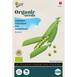 Buzzy Organic Doperwt Karina  - Bio - Groentezaden - 20 g