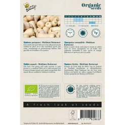 Buzzy Organic Eetbare Pompoen Waltham Butternut  - Bio - Groentezaden - 2 g